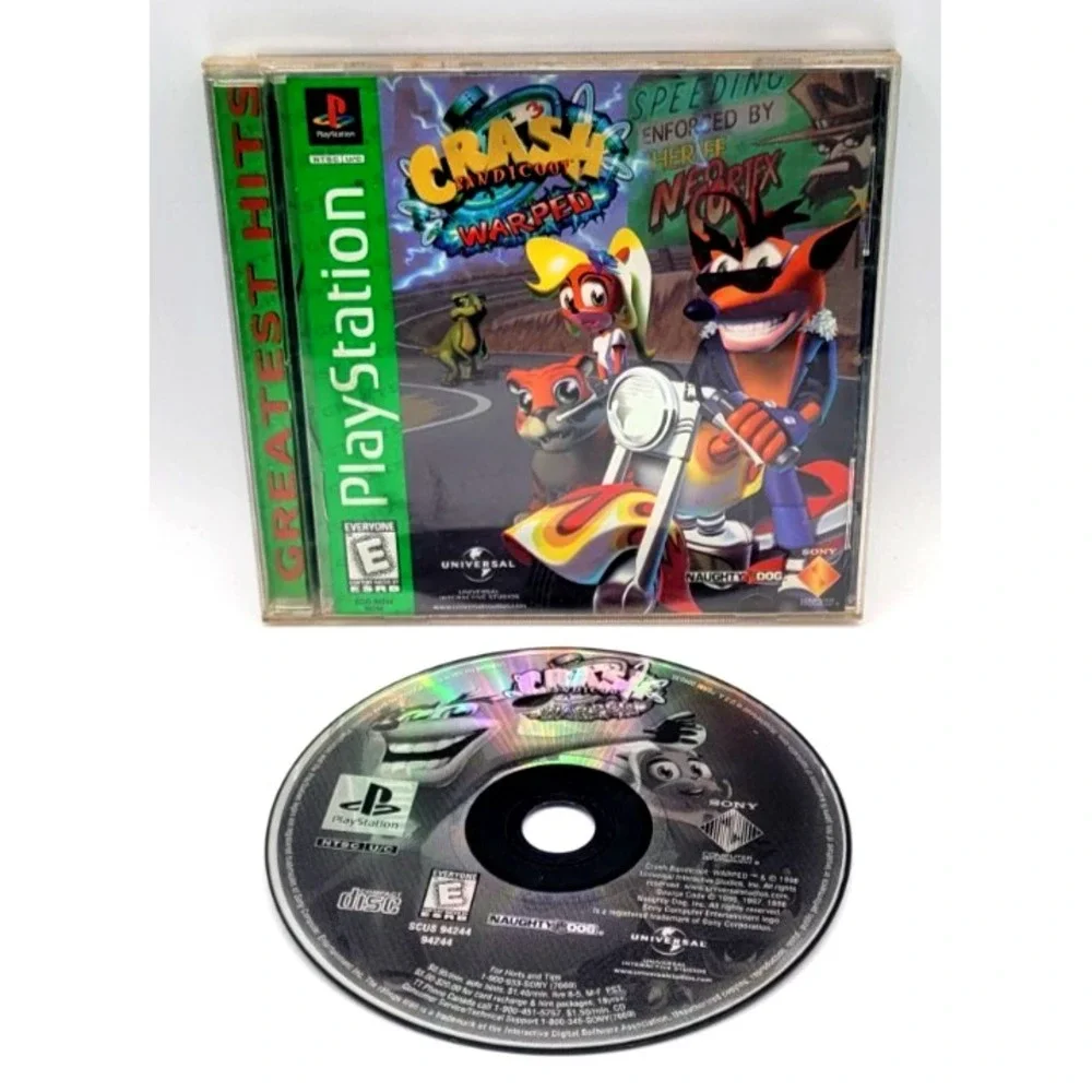 Crash Bandicoot 3 - Warped (Sony PlayStation 1,‎ 1998) [GH] PS1 CIB Tested